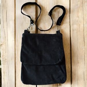 Lizden Vintage Black Genuine Leather Crossbody Bag